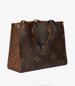 Louis Vuitton Brown Monogram & Reverse Monogram Coated Canvas Onthego GM