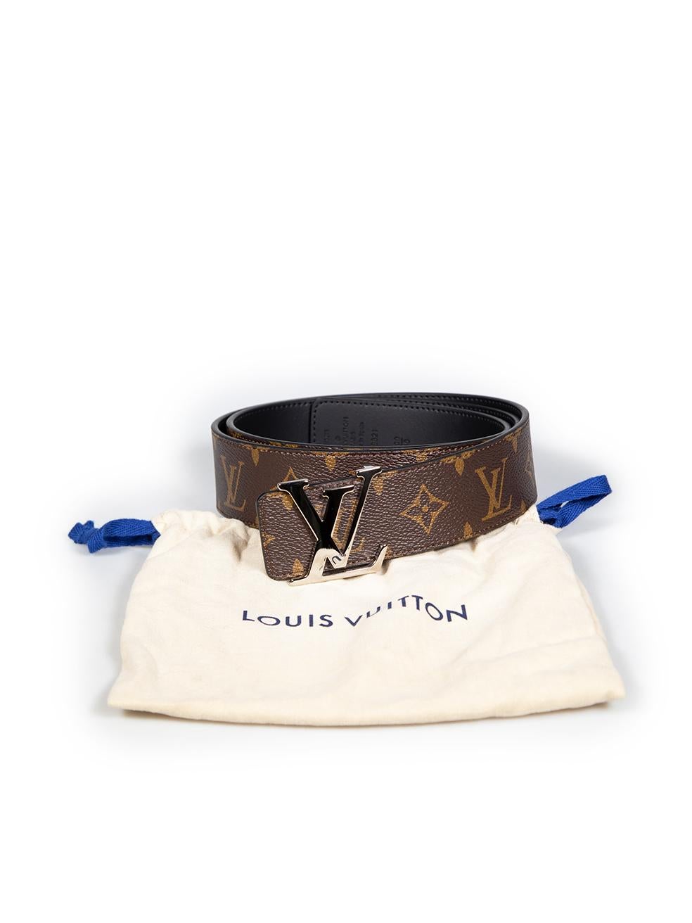 Louis Vuitton Brown Monogram Reversible Belt 3