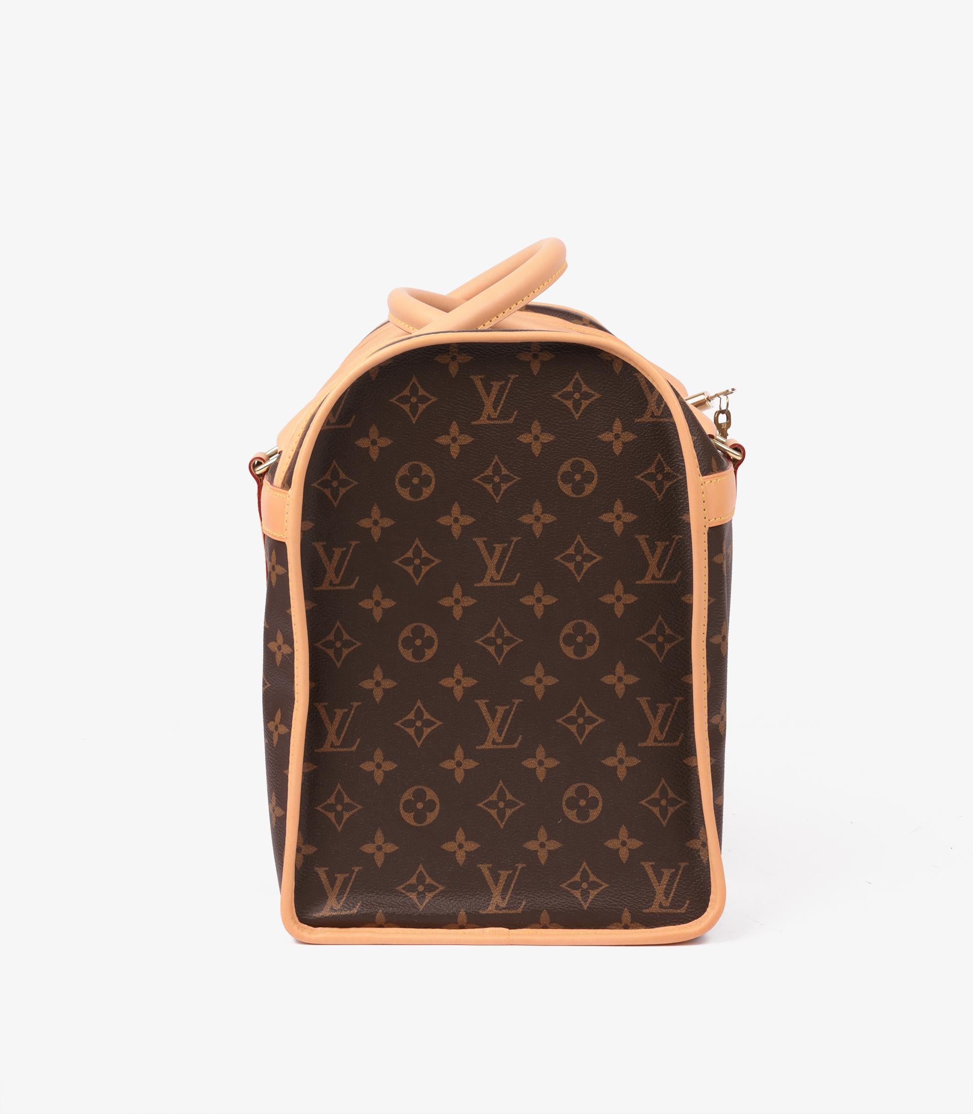 Women's or Men's Louis Vuitton Brown Monogram Sac Chien 40 Pet Carrier