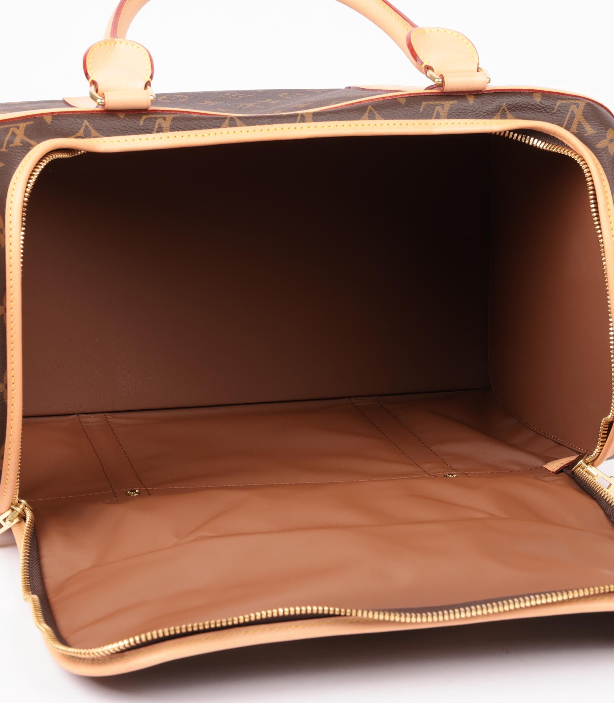 Louis Vuitton Brown Monogram Sac Chien 40 Pet Carrier 3