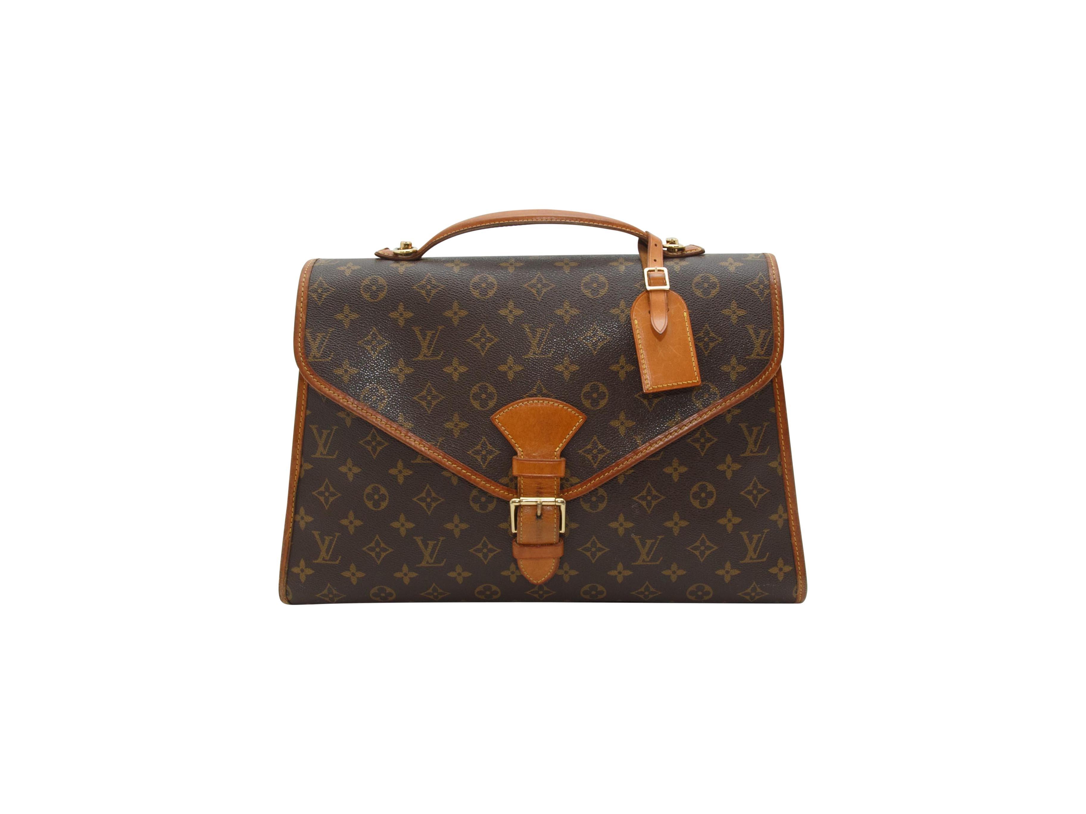 Louis Vuitton Brown Monogram Satchel In Good Condition In New York, NY