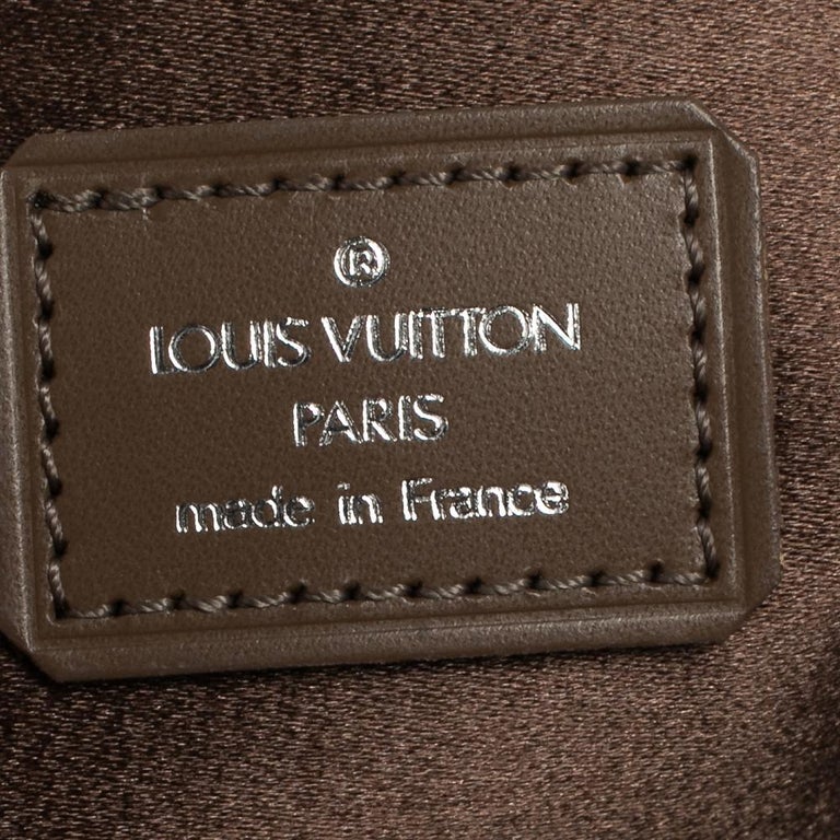 Brown Louis Vuitton Monogram Satin Mini Alma Handbag