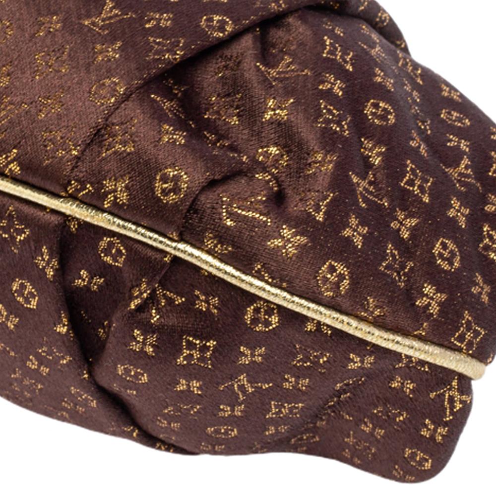Louis Vuitton Brown Monogram Satin Limited Edition Aumoniere Bag 5