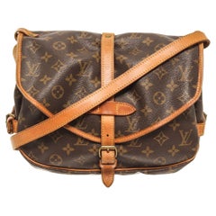 Louis Vuitton Brown Monogram Saumur 30 Crossbody Bag