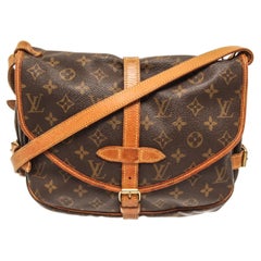 Louis Vuitton Brown Monogram Saumur 30 Crossbody Bag