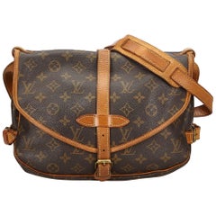 Louis Vuitton Brown Monogram Saumur 30