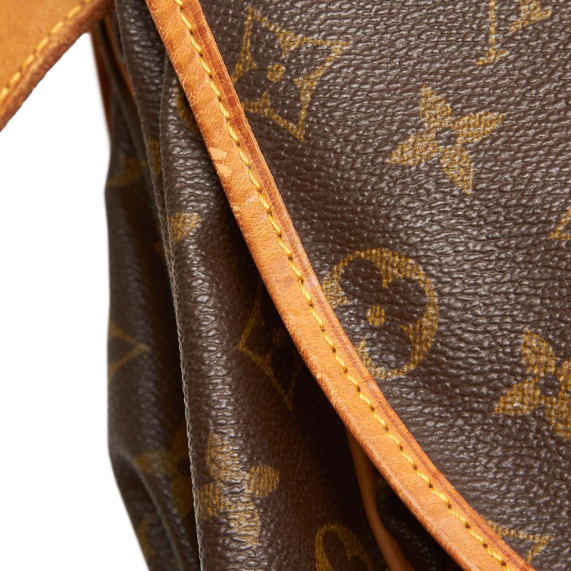 Louis Vuitton Brown Monogram Saumur 35 10