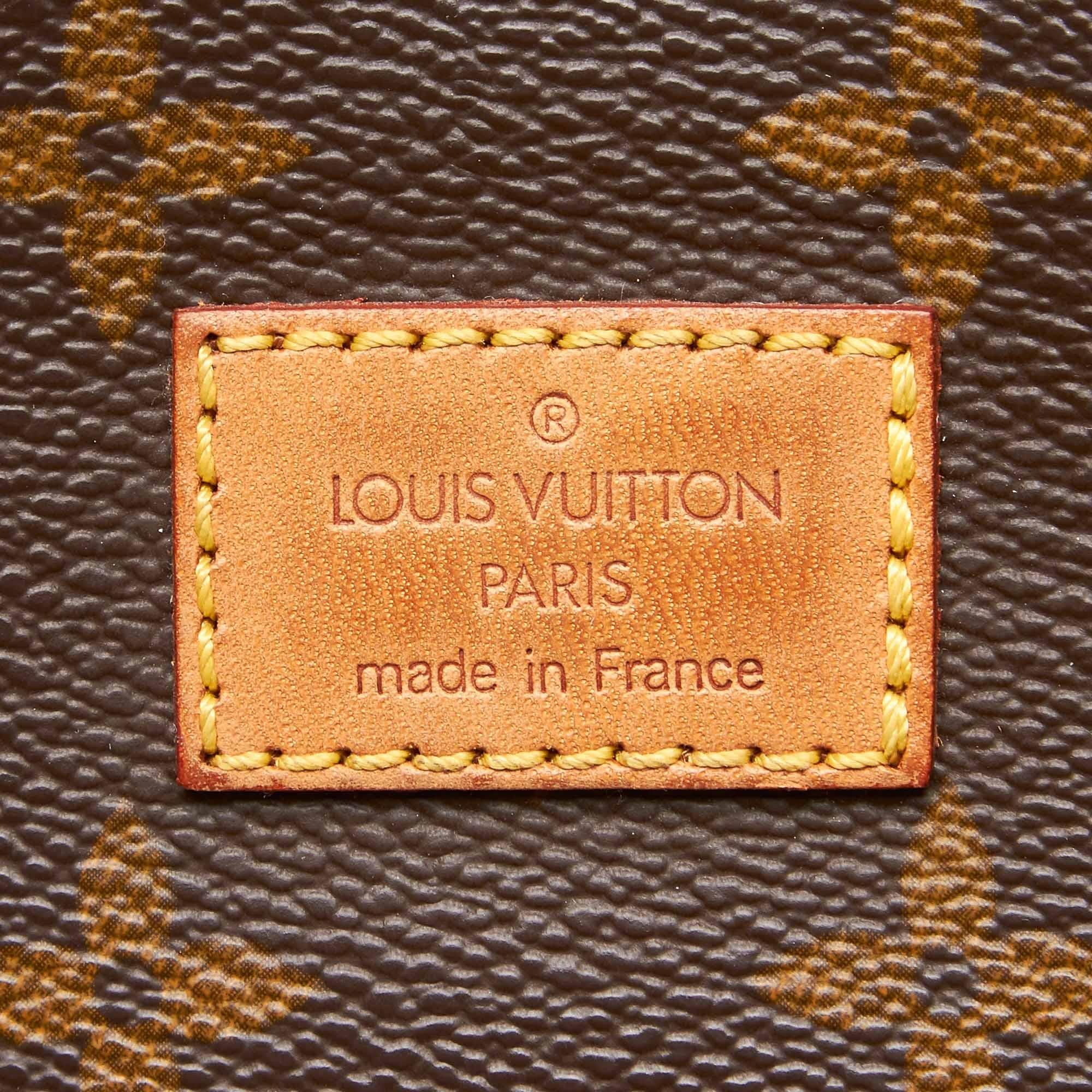 Louis Vuitton Brown Monogram Saumur 35 1