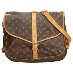 Louis Vuitton Brown Monogram Saumur 35