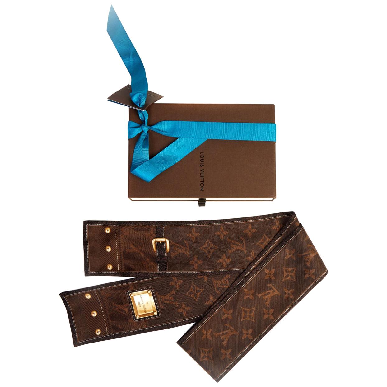 Louis Vuitton Brown Monogram Silk Twill w/ Box