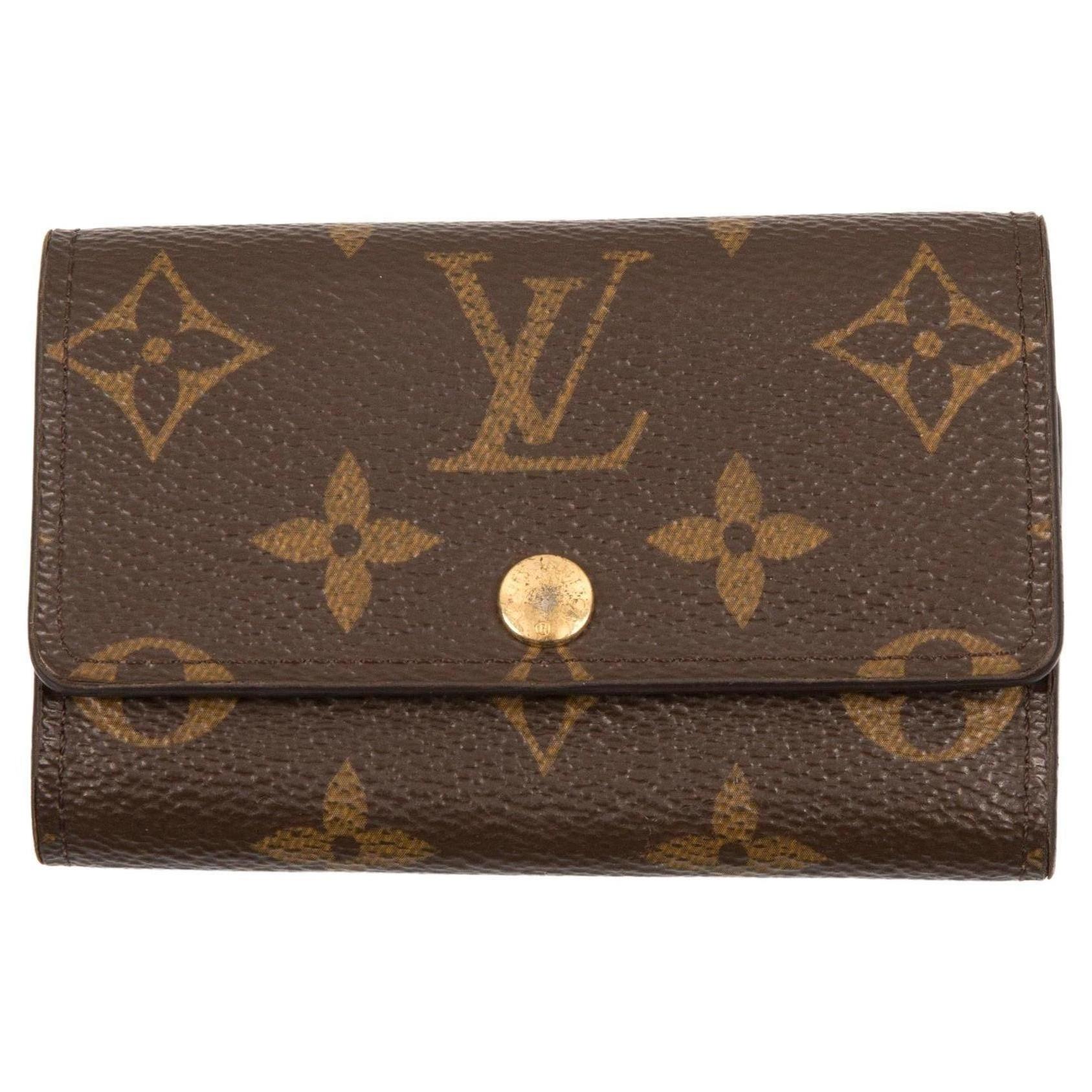 Louis Vuitton Braun Monogram Sechs Haken Schlüsselkasten