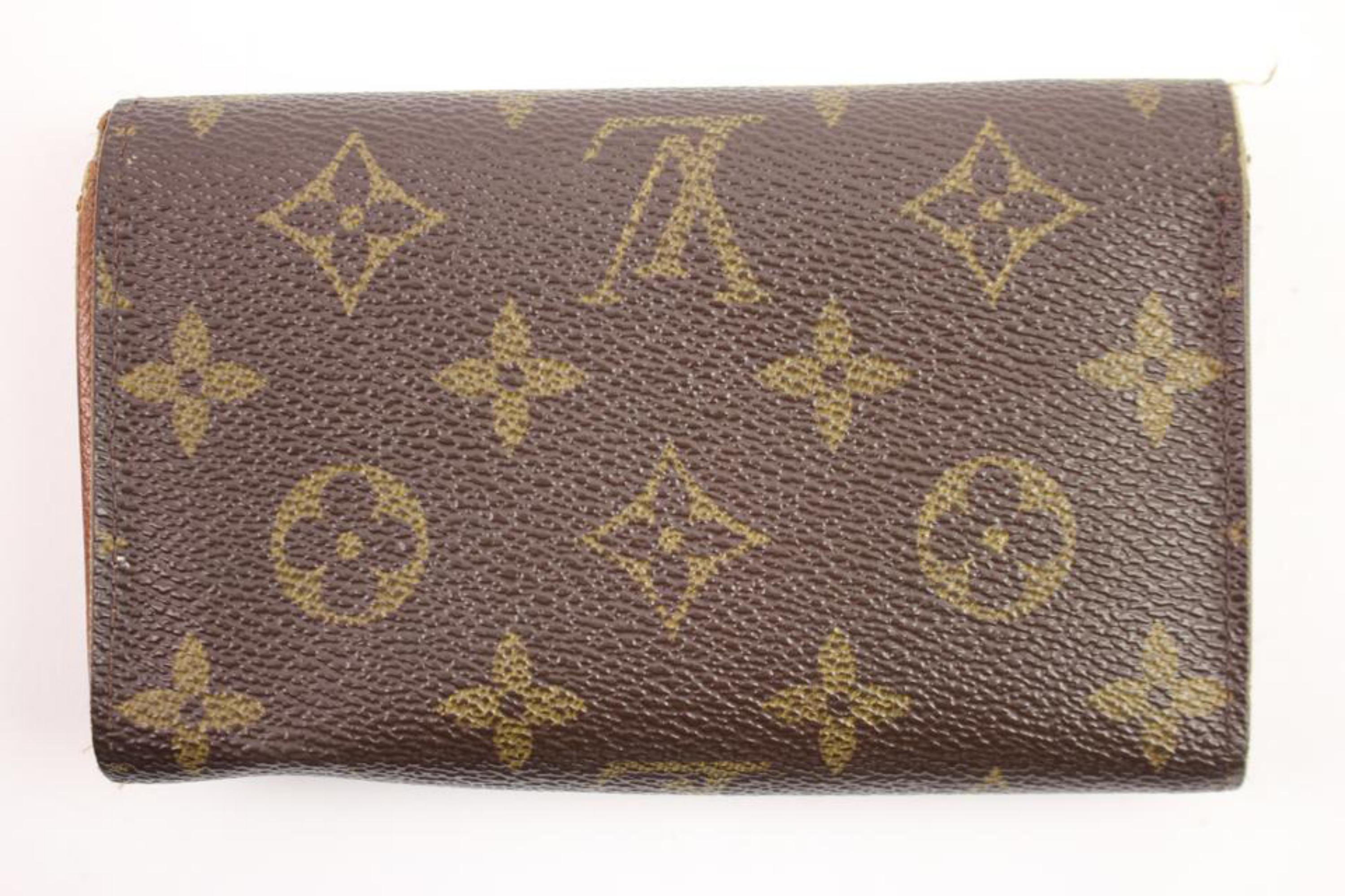 Women's Louis Vuitton Brown Monogram Snap 50lva912 Wallet For Sale