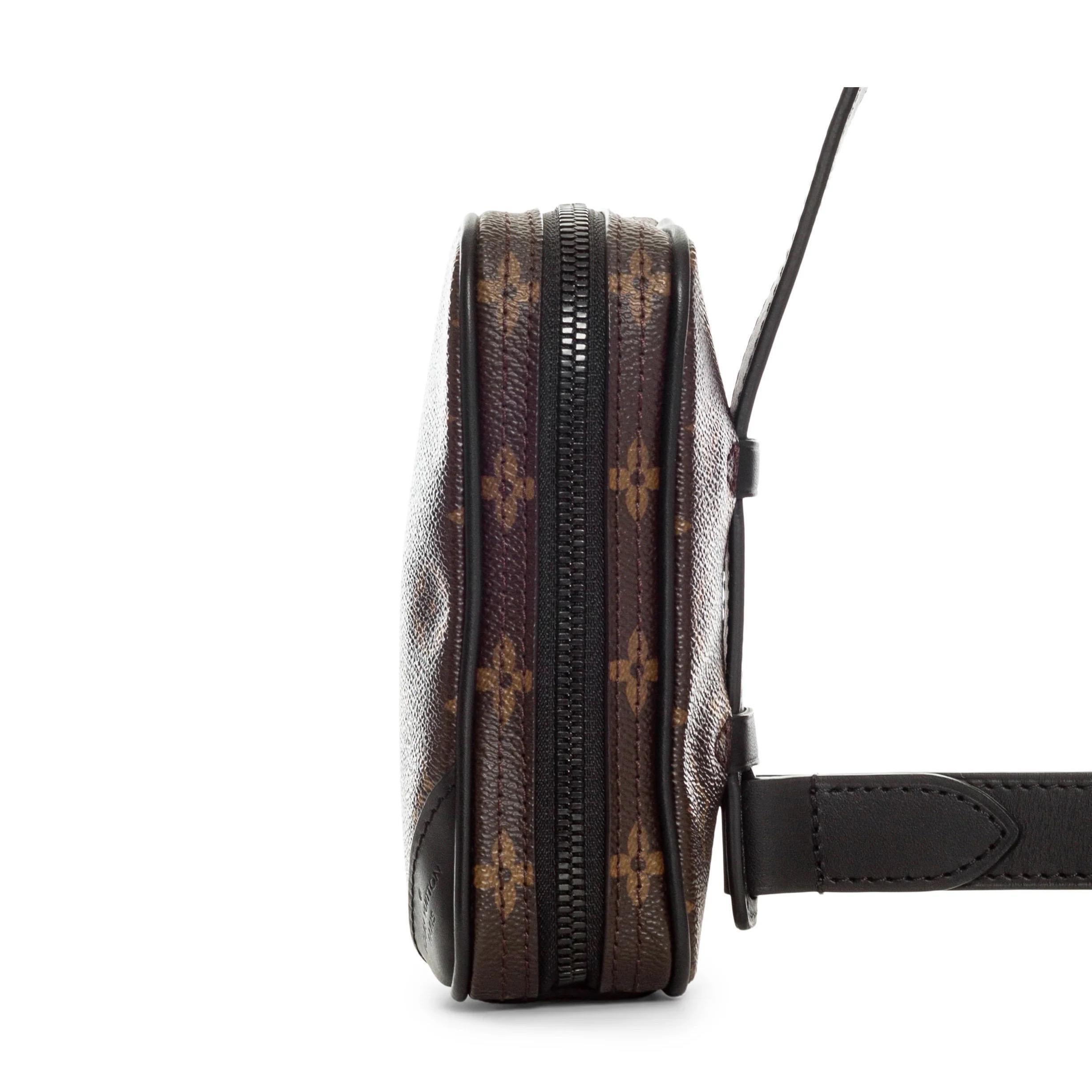 Black Louis Vuitton Brown Monogram Solar Ray Utility Side Bag (SS2019) For Sale