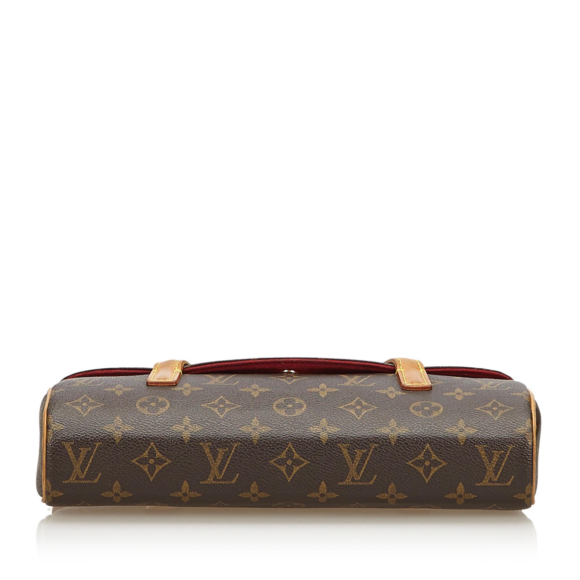 Women's Louis Vuitton Brown Monogram Sonatine For Sale