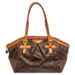 Louis Vuitton Brown Monogram Tivoli GM Shoulder Bags with material monogram 
