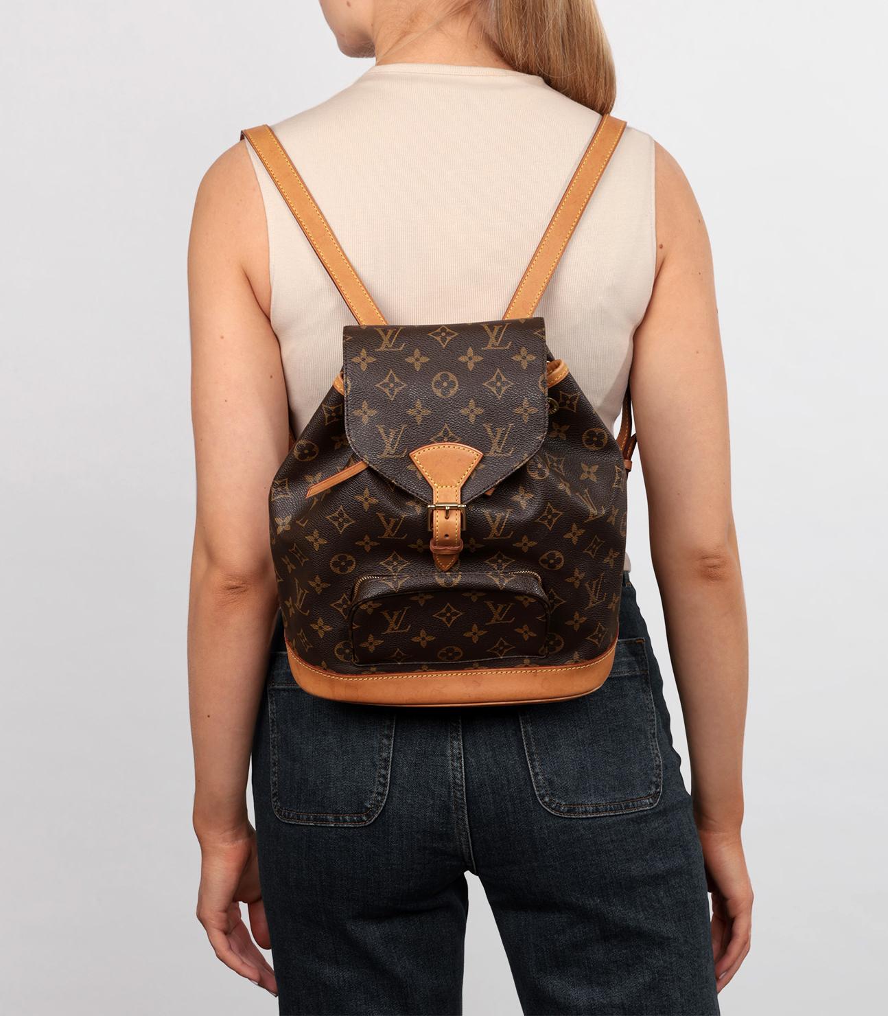 Louis Vuitton Brown Monogram Coated Canvas & Vachetta Leather Montsouris Backpack MM

Brand- Louis Vuitton
Model- Montsouris Backpack MM
Product Type- Backpack
Serial Number- SP****
Age- Circa 2003
Accompanied By- Louis Vuitton Dust Bag
Colour-