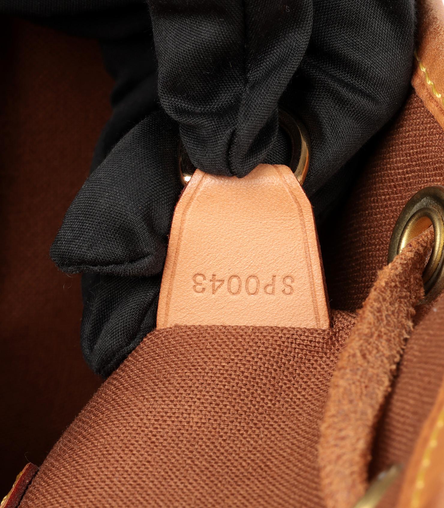Louis Vuitton Brown Monogram & Vachetta Leather Montsouris Backpack For Sale 4