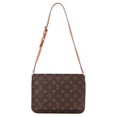 Louis Vuitton Brown Monogram & Vachetta Leather Vintage Musette Tango
