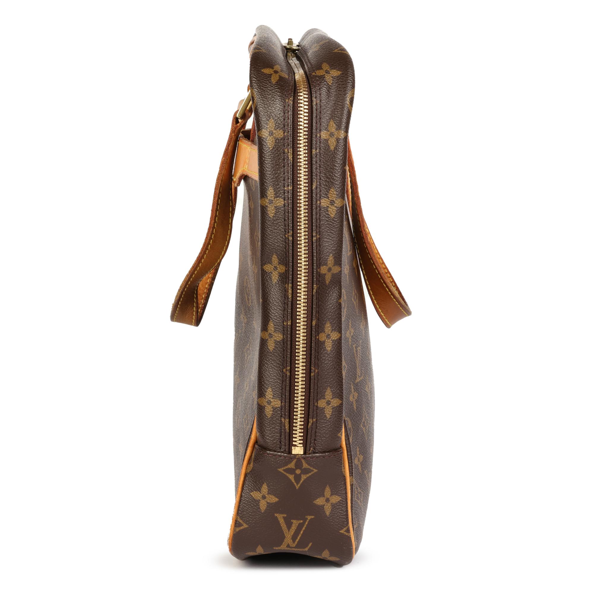 Louis Vuitton Brown Monogram & Vachetta Leather Vintage Porte Documents Pegase im Zustand „Hervorragend“ im Angebot in Bishop's Stortford, Hertfordshire
