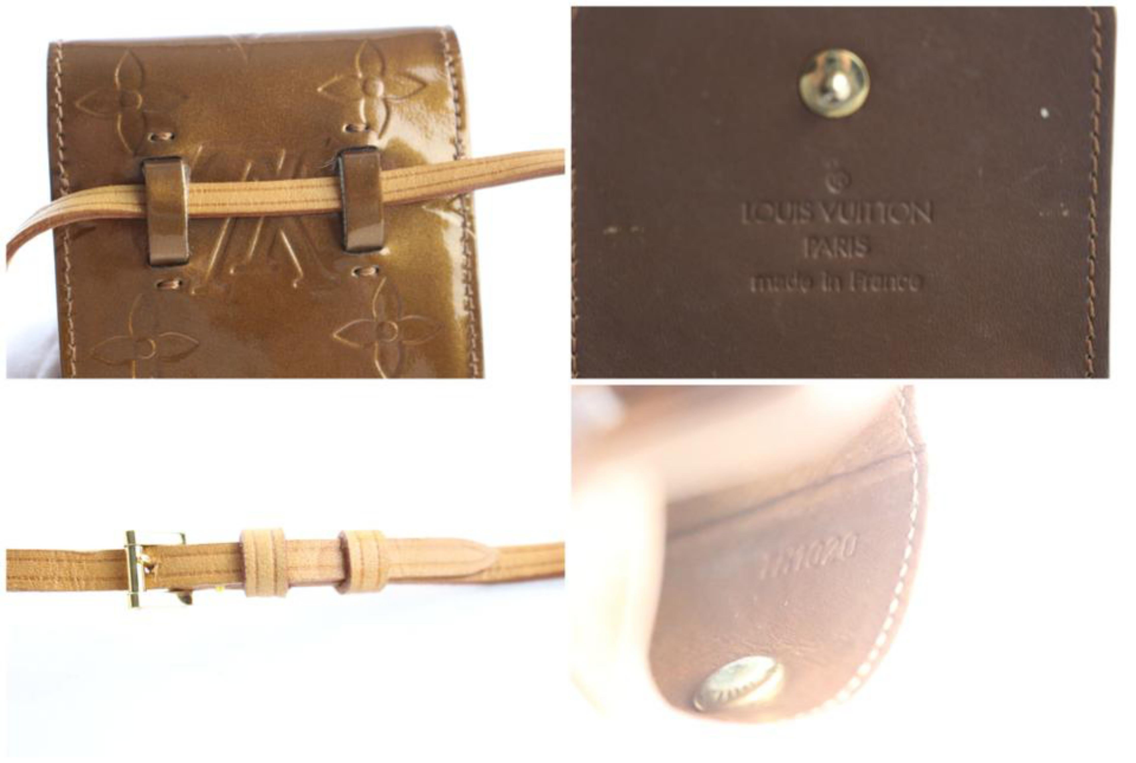 Louis Vuitton Brown Monogram Vernis Bronze 218827 Wallet For Sale 8
