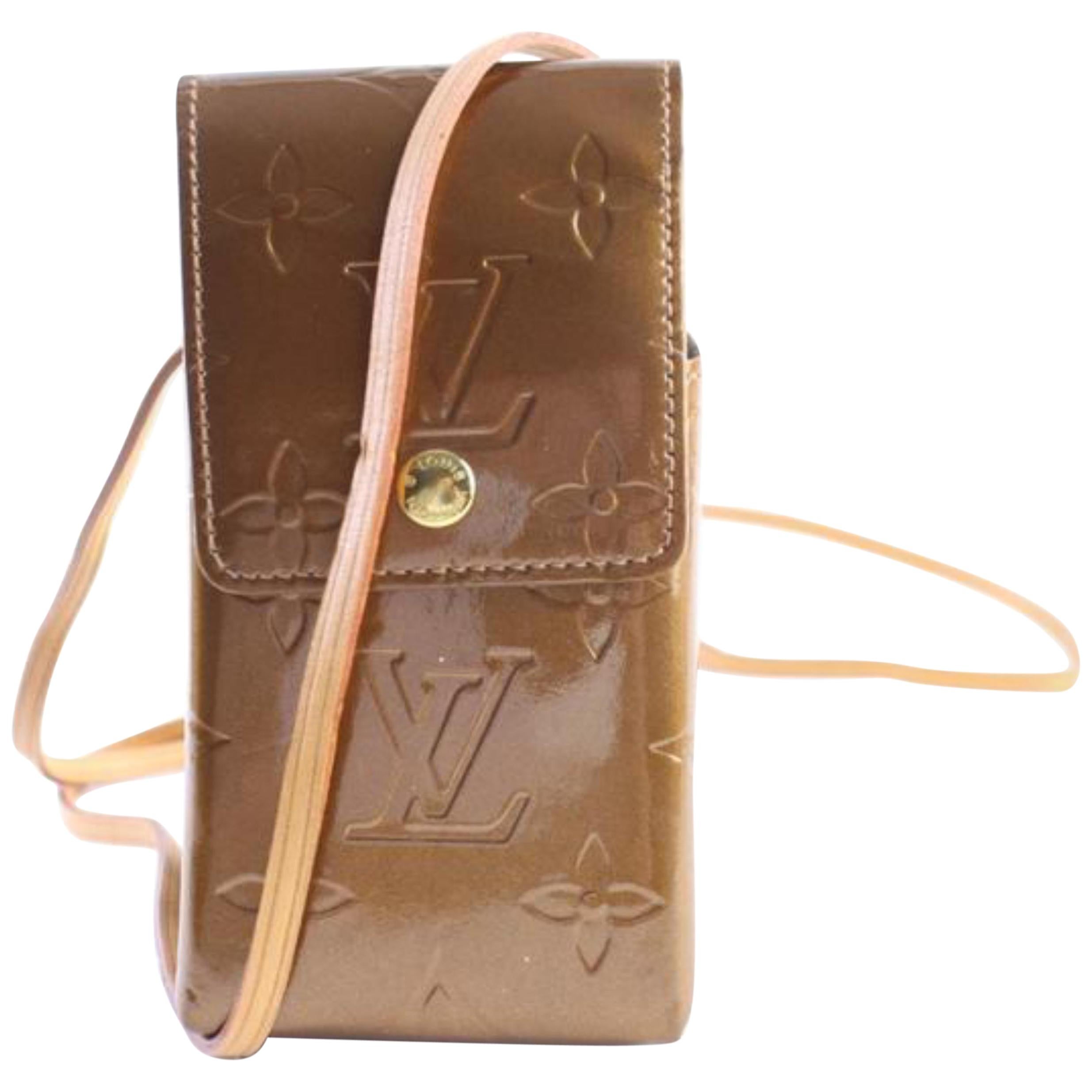 Louis Vuitton Brown Monogram Vernis Bronze 218827 Wallet For Sale