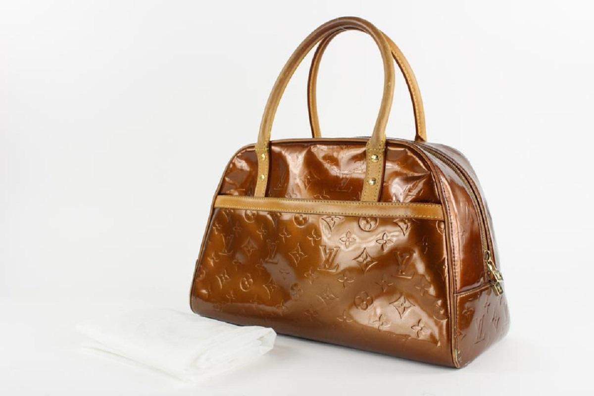Louis Vuitton, Bags, Louis Vuitton Bedford Monogram Vernis Nude Tan  Patent Leather Tote