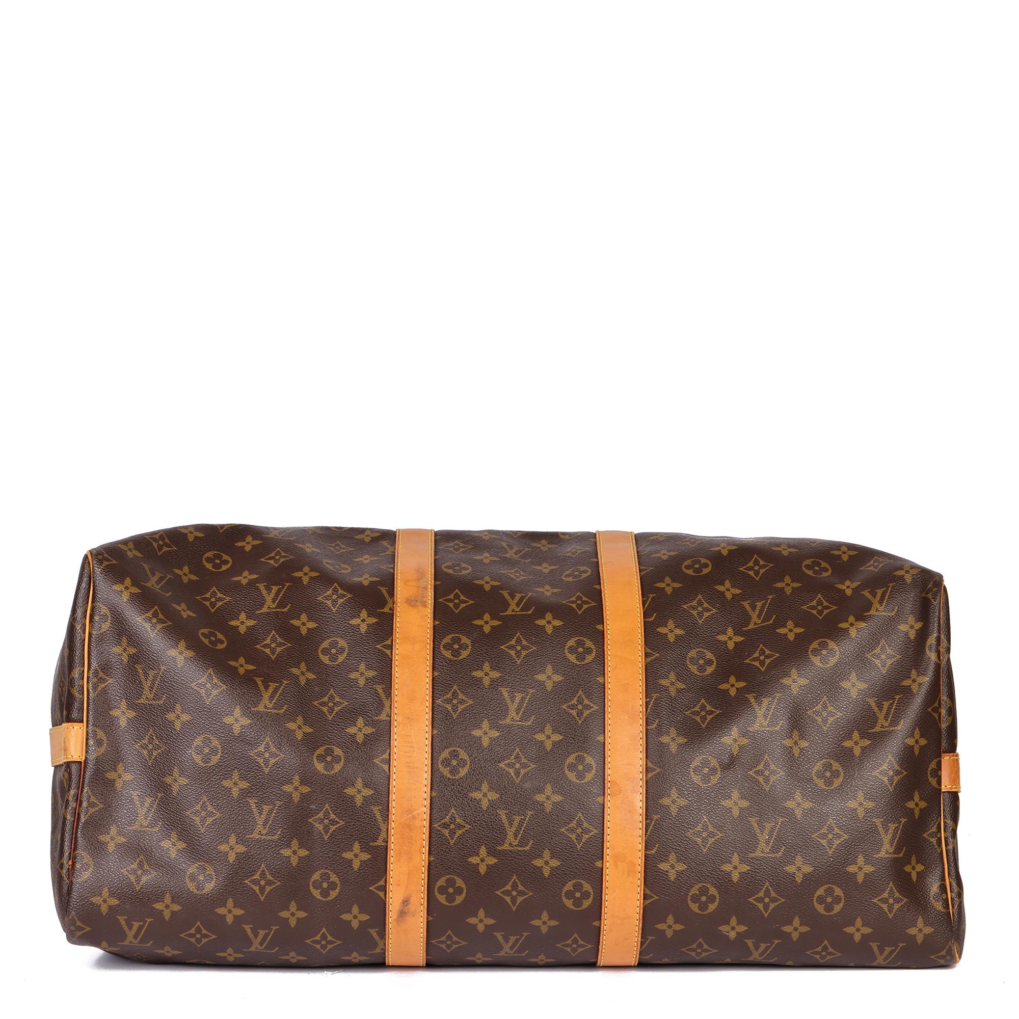 LOUIS VUITTON Brown Monogram Vintage Keepall 55 Bandoulière In Excellent Condition In Bishop's Stortford, Hertfordshire