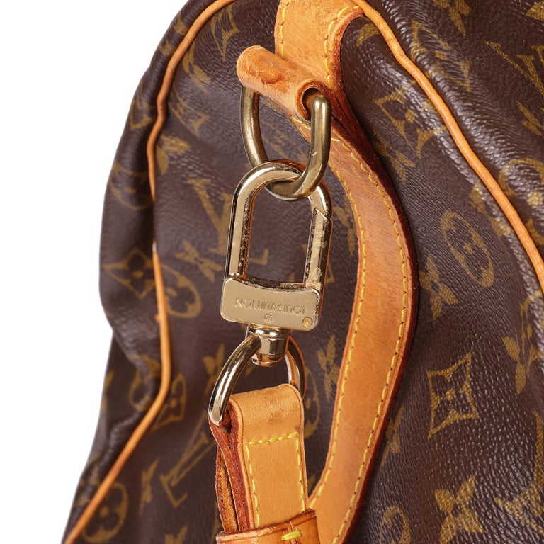 LOUIS VUITTON Brown Monogram Vintage Keepall 55 Bandoulière For Sale at