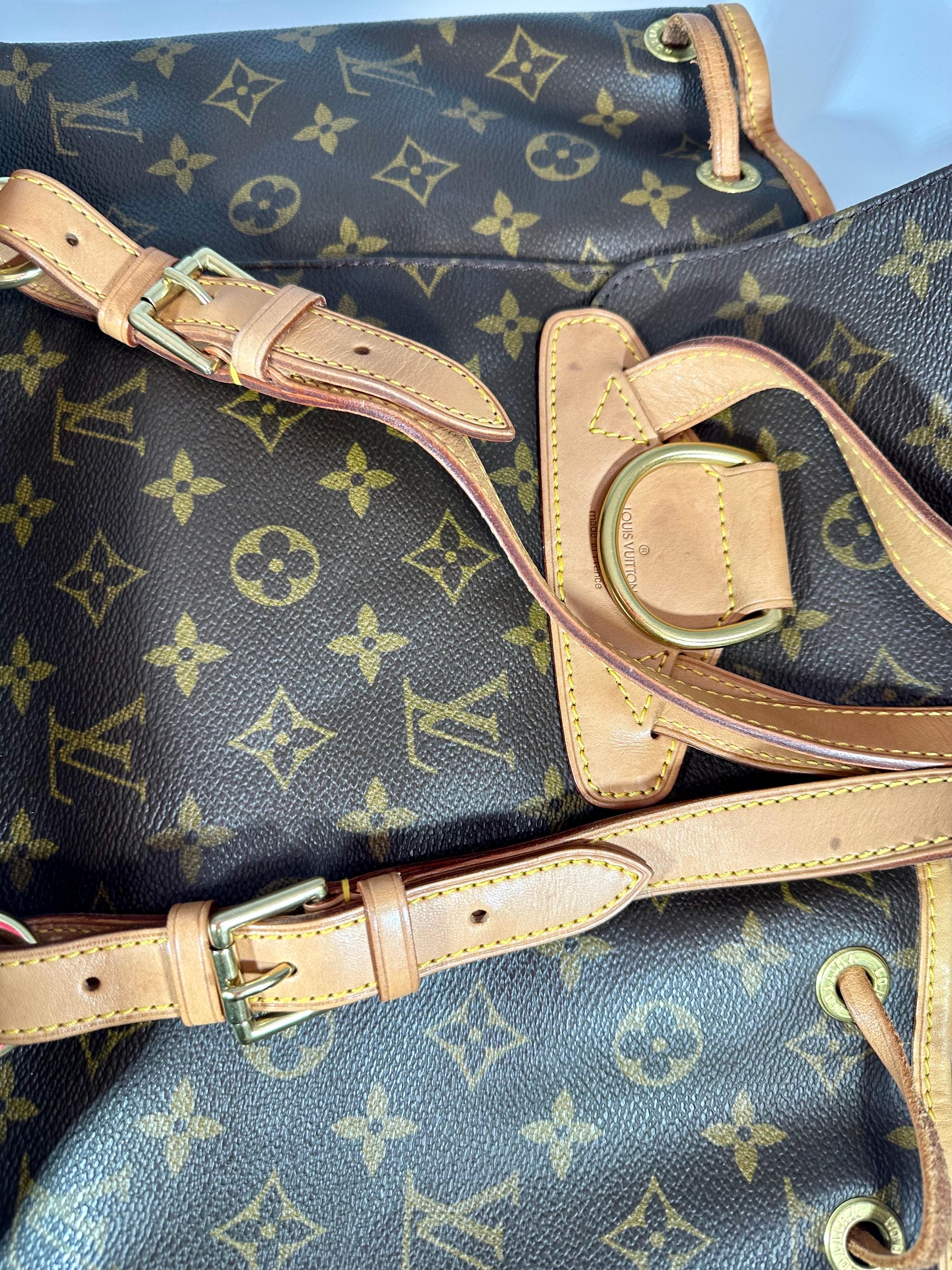 LOUIS VUITTON Brown Monogram  Vintage  Montsouris  Bagpack GM 7