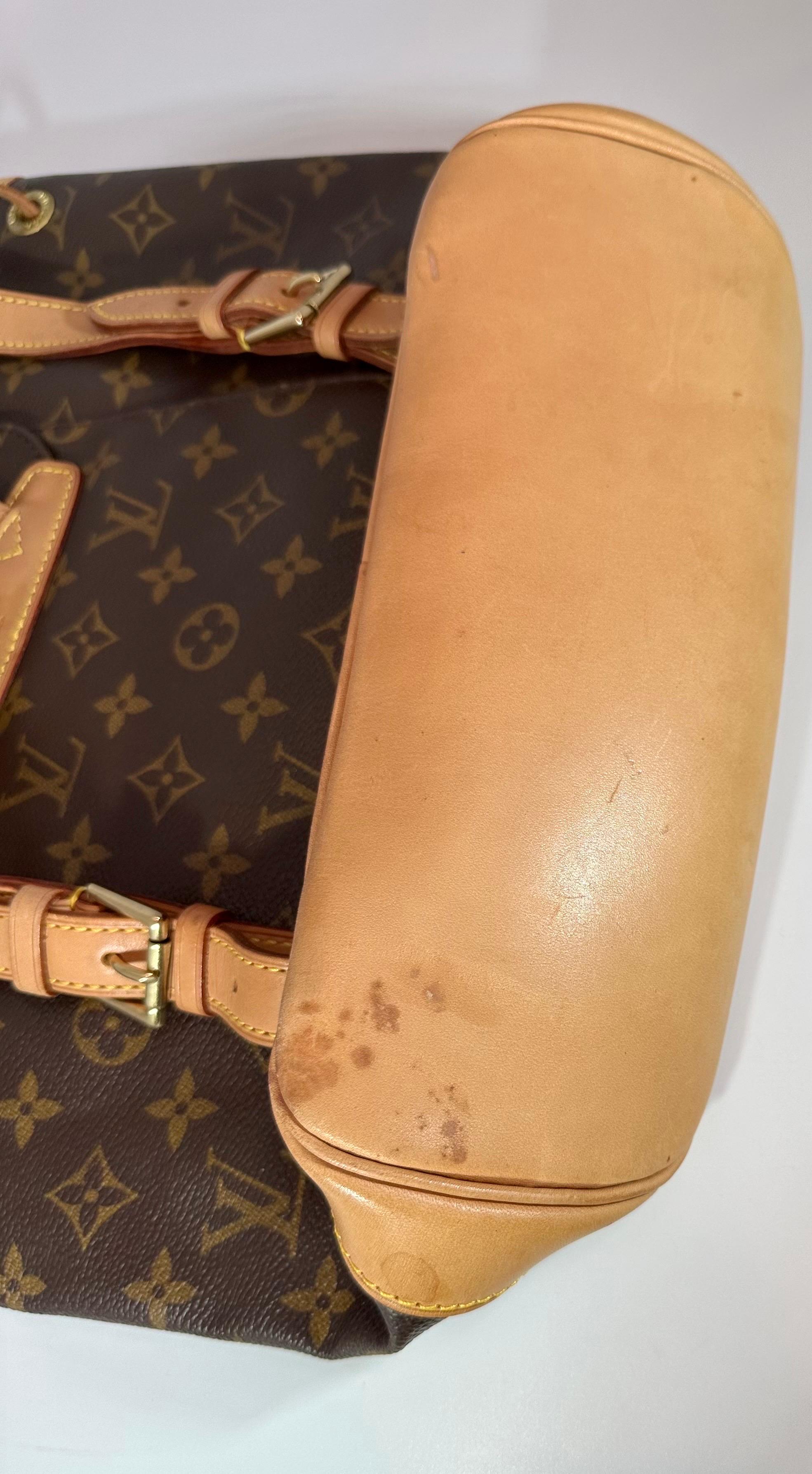 LOUIS VUITTON Brown Monogram  Vintage  Montsouris  Bagpack GM 1