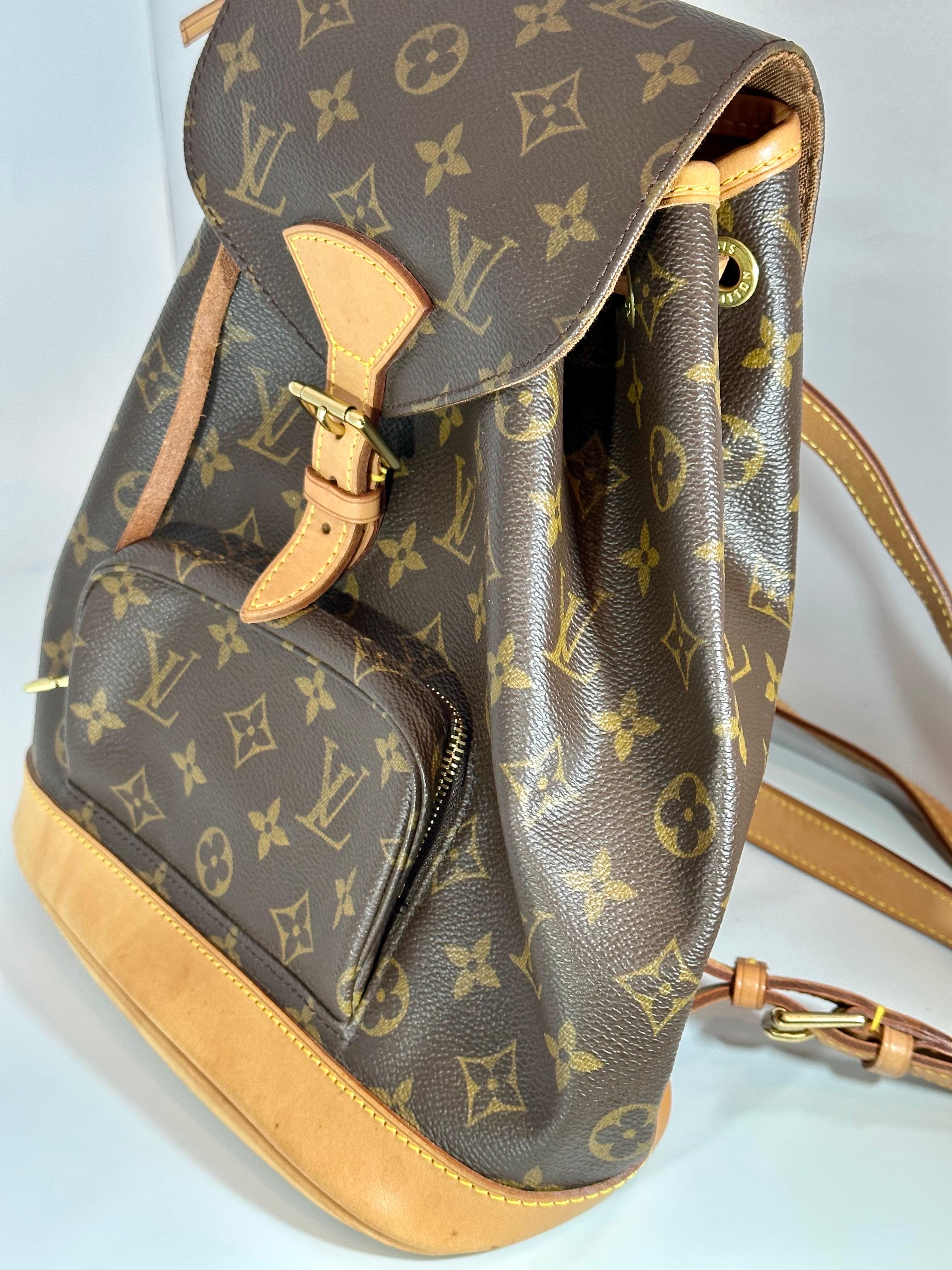 LOUIS VUITTON Brown Monogram  Vintage  Montsouris  Bagpack GM 2