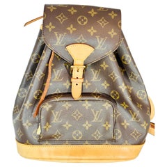 LOUIS VUITTON Brown Monogram  Vintage  Montsouris  Bagpack GM