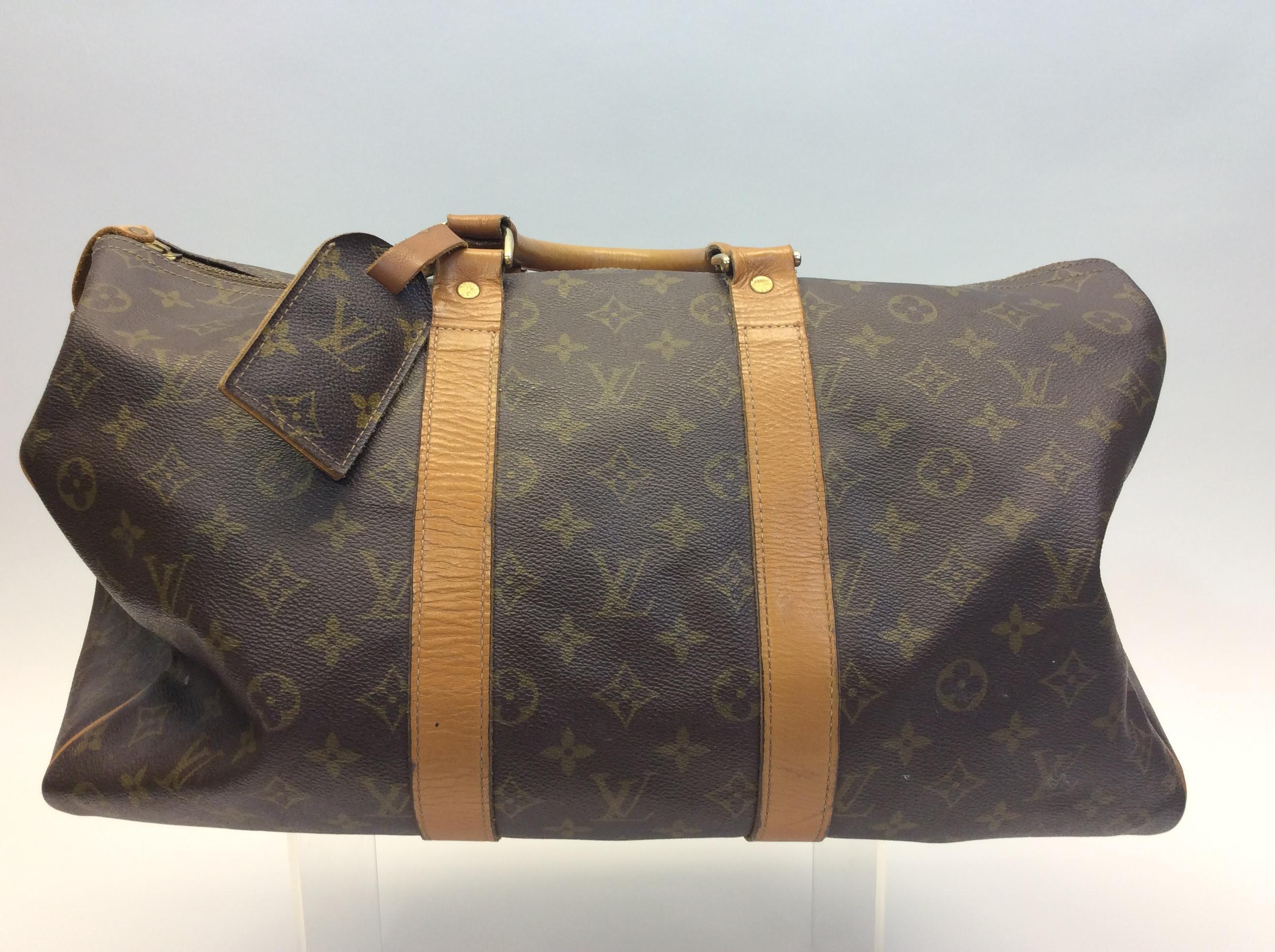 Black Louis Vuitton Brown Monogram Vintage Satchel For Sale