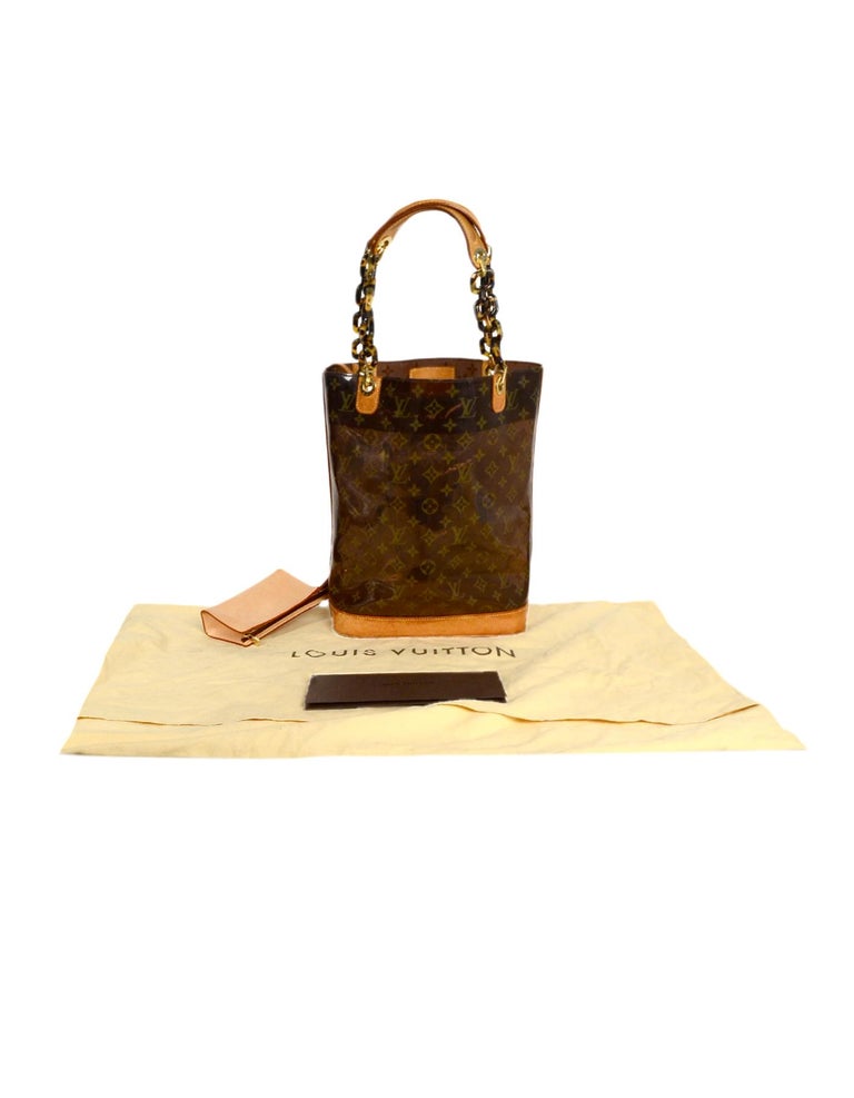  Louis Vuitton, Pre-Loved Monogram Ambre Vinyl Cabas MM, Brown :  奢華