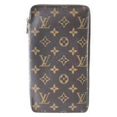 Louis Vuitton Brown Monogram Zip-around Zippy Organizer Travel 232103 Wallet