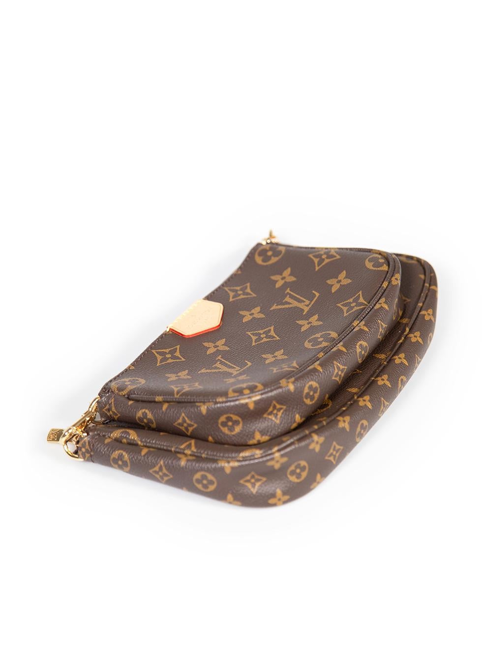 Louis Vuitton Brown Multi Pochette Accessoires For Sale 3