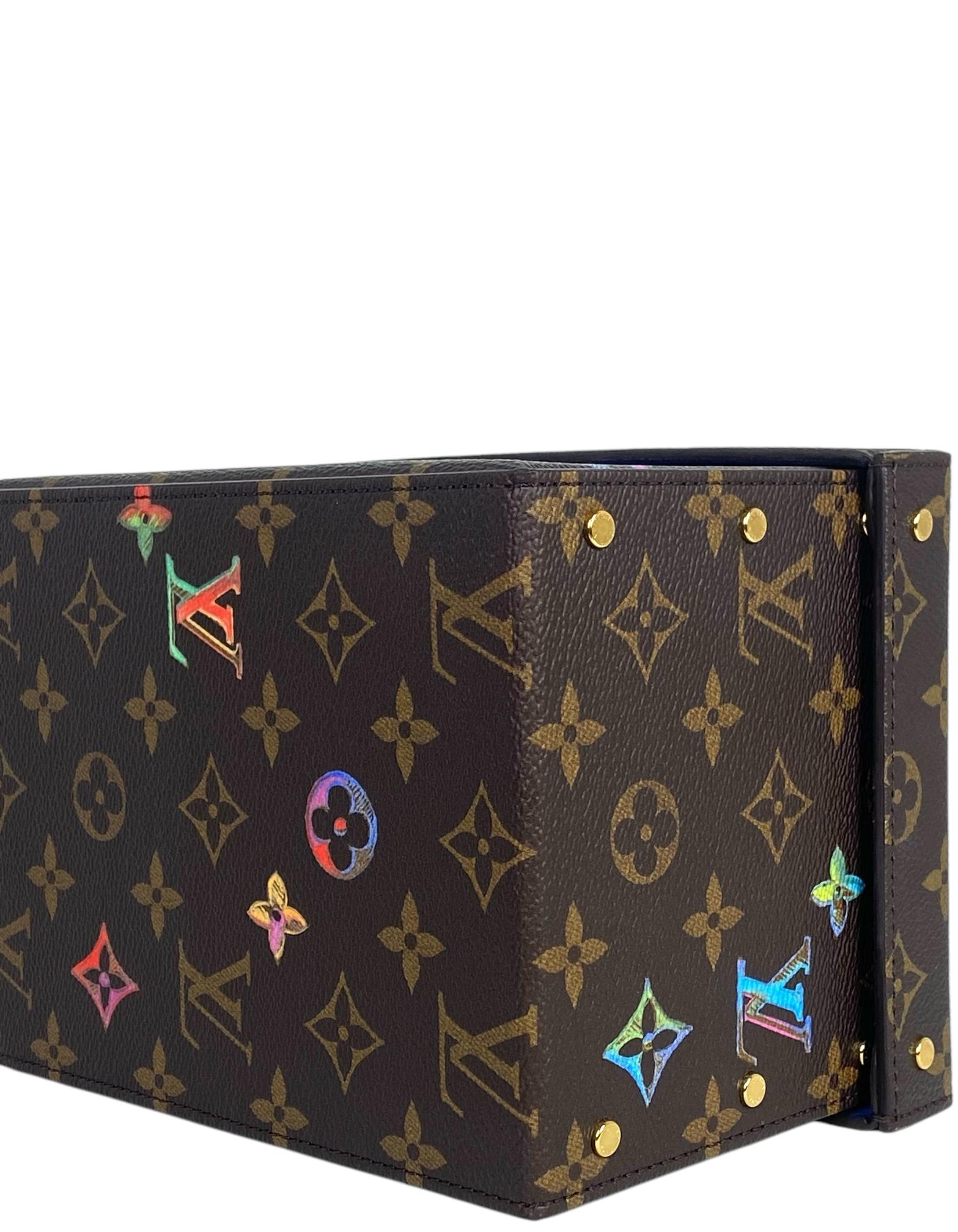 Louis Vuitton Brown/ Multicolor Monogram Color Display Box In Excellent Condition For Sale In New York, NY