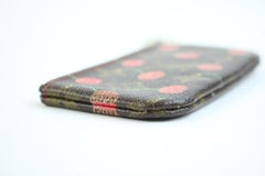 Louis Vuitton Brown Murakami Cherry Key Cles 215214 Wallet