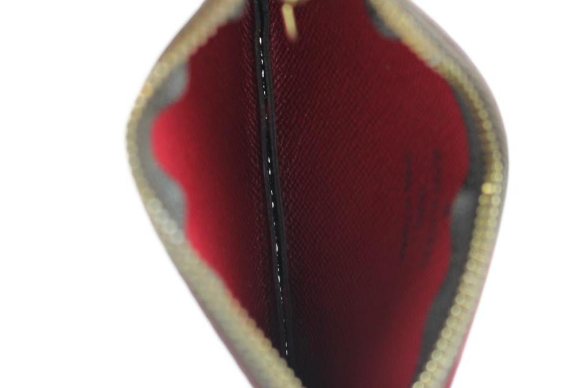 Louis Vuitton Brown Murakami Cherry Key Cles 215214 Wallet For Sale 2