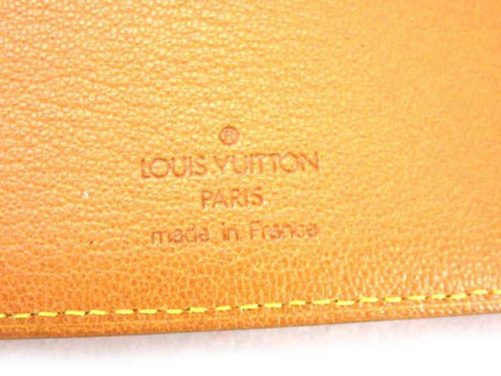 Louis Vuitton Brown Nomade Leather Agenda Mm 232650 In Good Condition For Sale In Forest Hills, NY