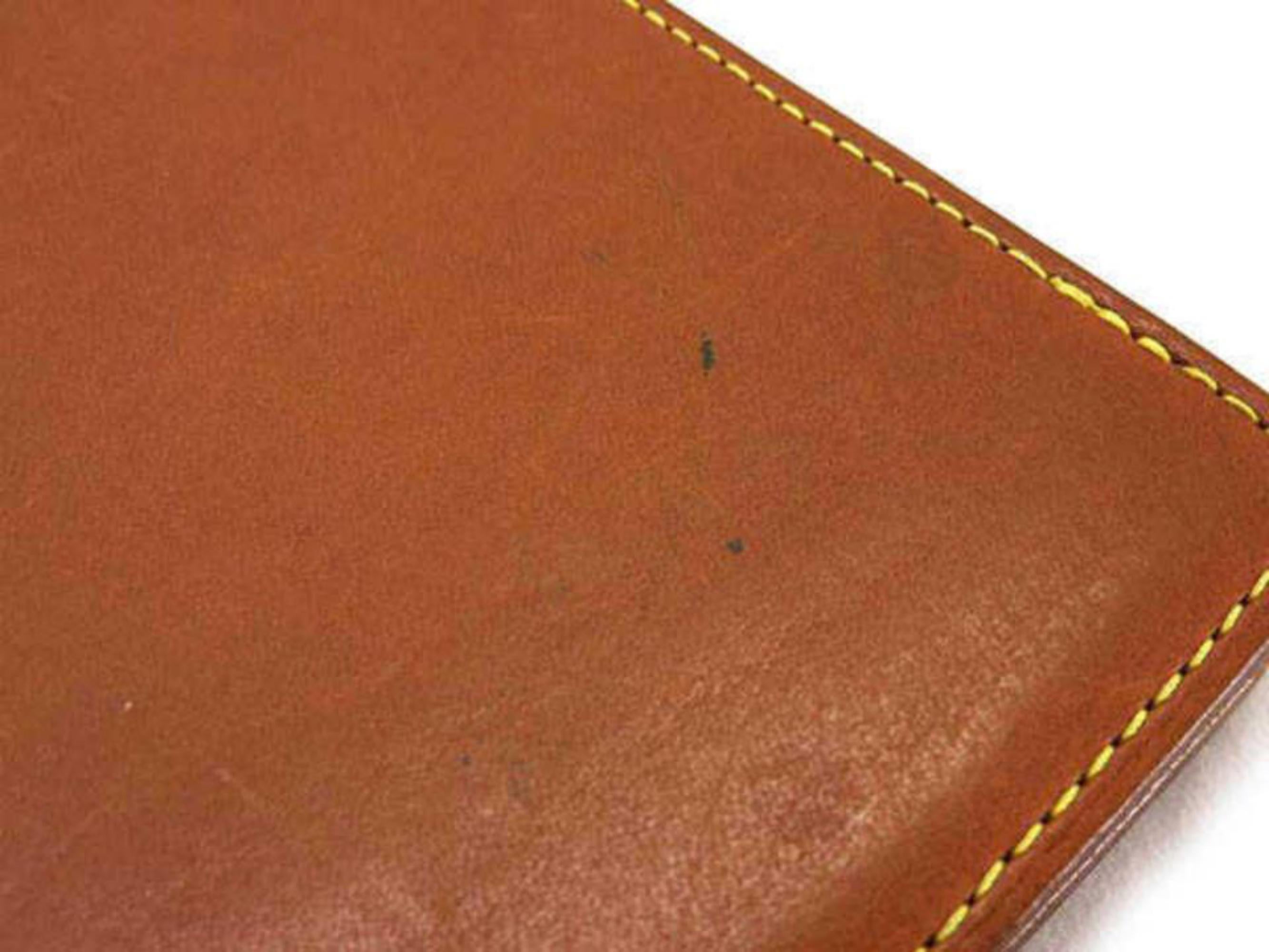 Louis Vuitton Brown Nomade Leather Agenda Mm 232650 For Sale 2