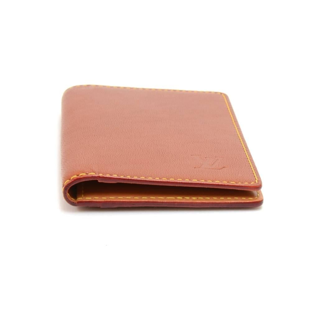 Women's Louis Vuitton Brown Nomade Leather Organizer De Poche Card Case