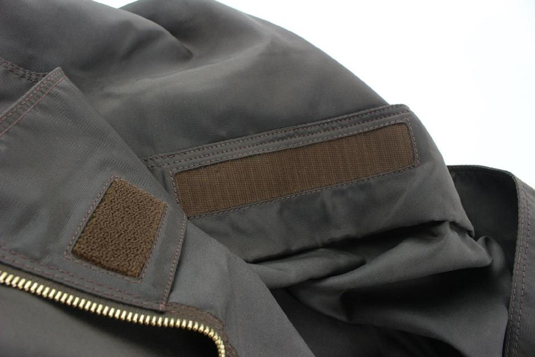 Louis Vuitton Brown Nylon Garment Bag Luggage Insert 52lvs125   For Sale 7