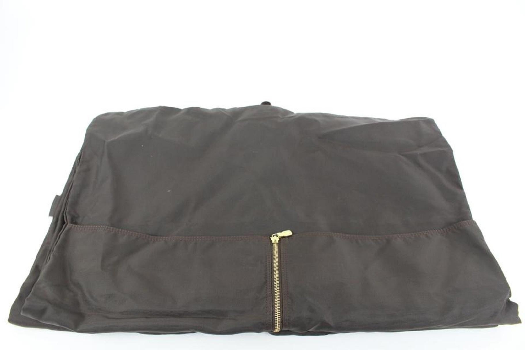 Louis Vuitton Brown Nylon Garment Bag Luggage Insert 52lvs125   For Sale 3