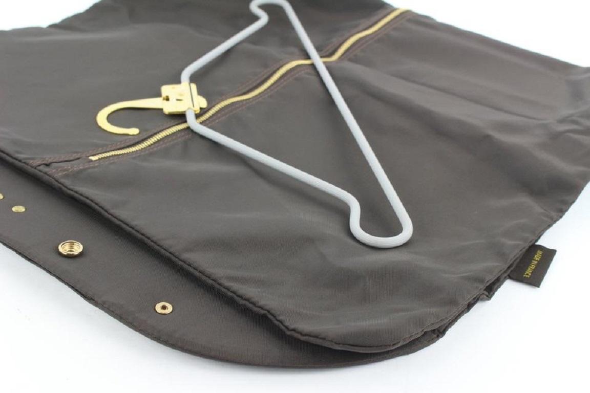 Women's Louis Vuitton Brown Nylon Garment Bag with Hanger 61lvs126