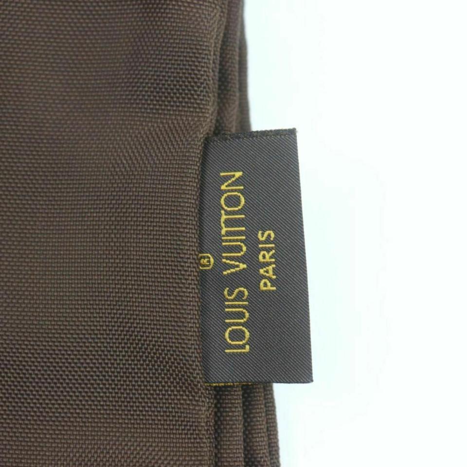 Louis Vuitton Brown Nylon Garment Cover Bag 860998 6