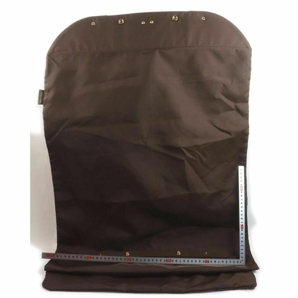 Louis Vuitton Brown Nylon Garment Cover Bag 860998

