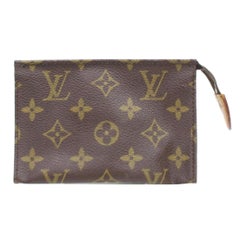 Louis Vuitton Brown Poche Monogram Toiletry Pouch 15 Toilette 868086 Cosmetic Ba
