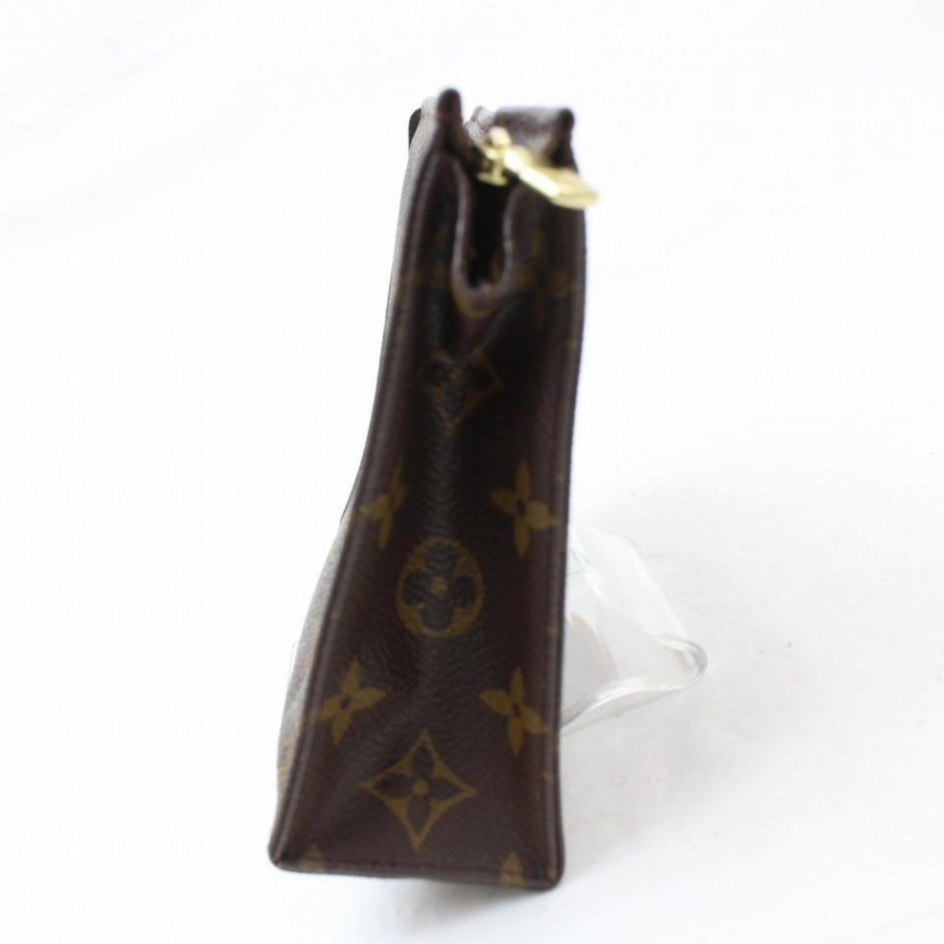 Louis Vuitton Brown Poche Monogram Toiletry Pouch 19 Toilette 868551 Cosmetic Ba 3