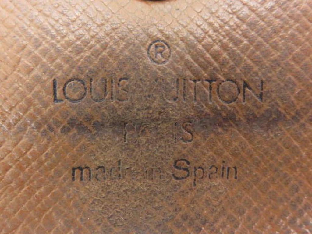 Louis Vuitton Brown Porte Tresor Monogram Bifold Long Sarah 217986 Wallet In Good Condition For Sale In Forest Hills, NY